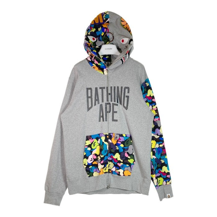 A BATHING APE アベイシングエイプ 001ZPJ201011M シャークパーカー グレー sizeXL 瑞穂店