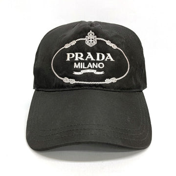 PRADA プラダ 1HC179 カナパ ベースボールキャップ 帽子 ブラック sizeS 瑞穂店