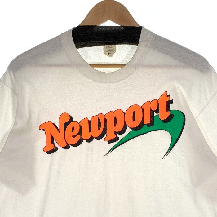 US古着 90's Newport Print Tee ニューポート プリントTシャツ ホワイト SCREEN STARS Size L 福生店