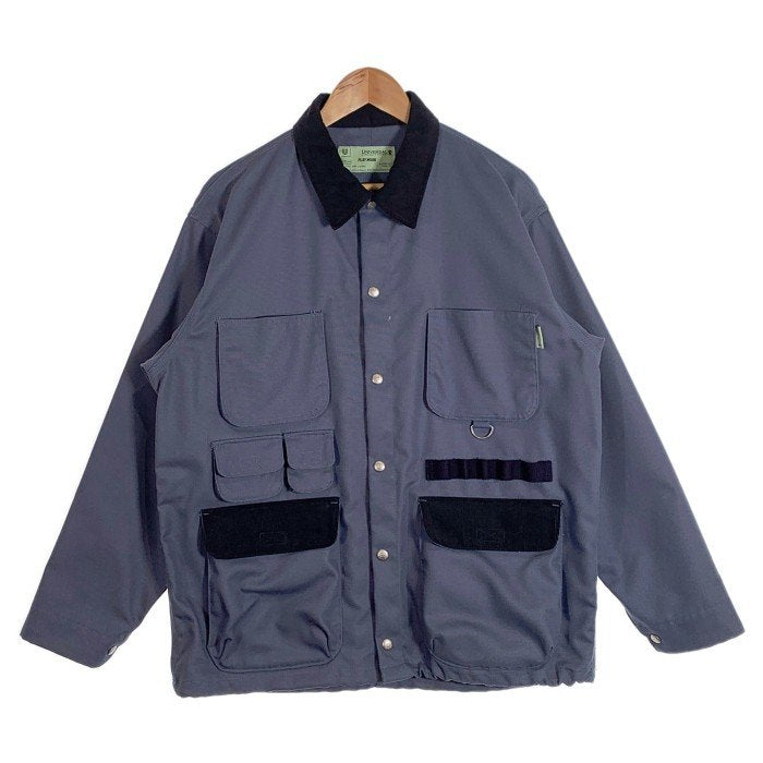 UNIVERSAL OVERALL ユニバーサルオーバーオール キャンバス カバーオール ジャケット ブルー U2241225BS Size M 福生店