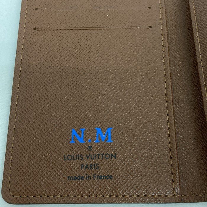 Louis Vuitton ルイヴィトン M66541 ポルト カルト パス ヴェルティカル モノグラム キャンバス ブラウン イニシャル入り 瑞穂店