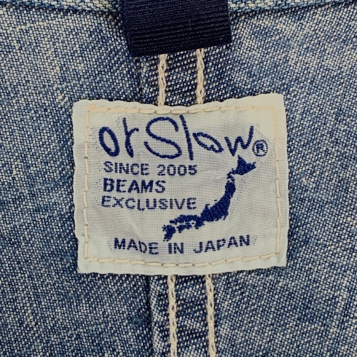 or slow オアスロウ BEAMS別注 スタンドカラー デニム ジップアップブルゾン Size S 福生店