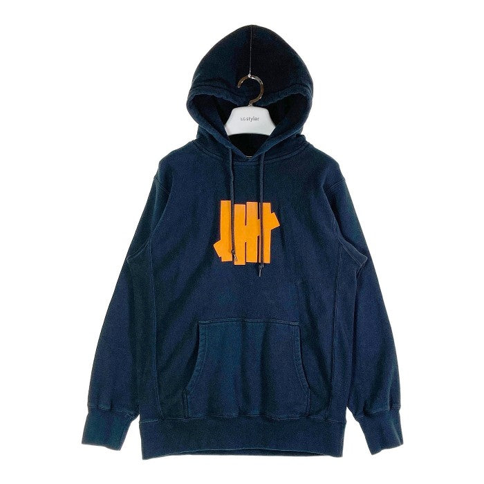 UNDEFEATED アンディフィーテッド ロゴパーカー ネイビー sizeM 瑞穂店