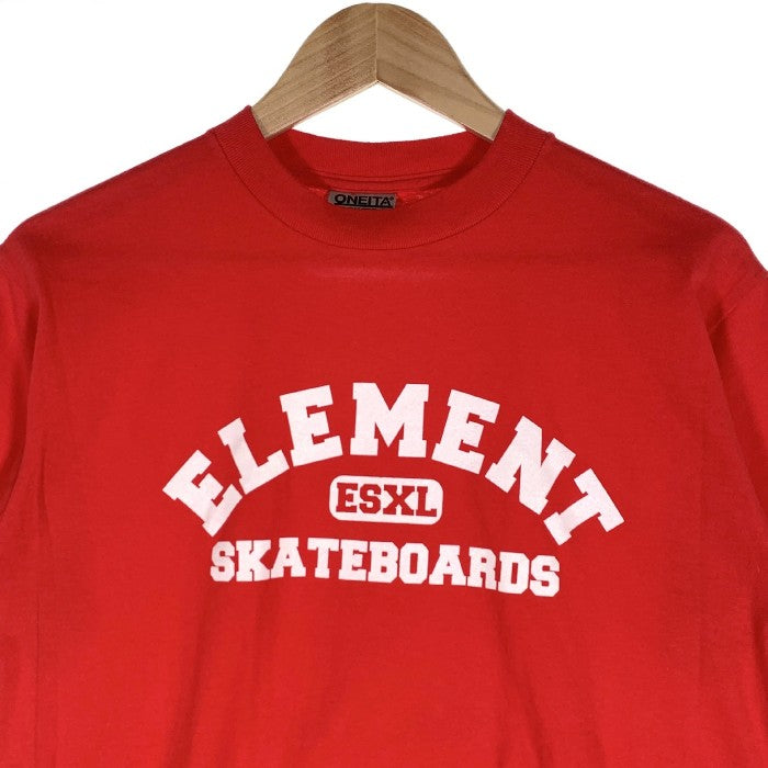 ELEMENT エレメント SKATEBOARDS スケートボード プリントTシャツ ONEITA レッド USA製 Size M 福生店