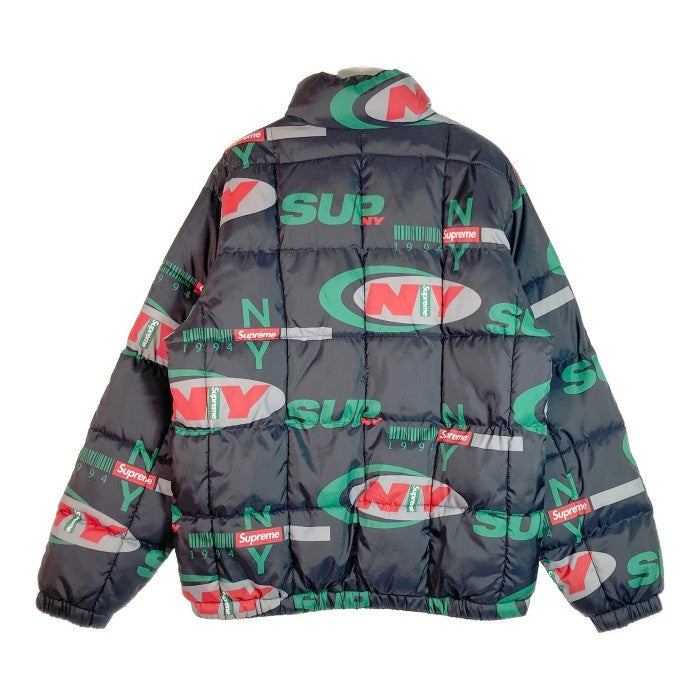 SUPREME シュプリーム 18AW NY Reversible Puffy Jacket フォトプリントリバーシブルジャケット ブラック sizeM 瑞穂店