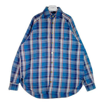 MINDSEEKER マインドシーカー 17AW CHECK SHIRT JKT 中綿入りオーバーサイズチェックシャツジャケット ブルー系 sizeM 瑞穂店