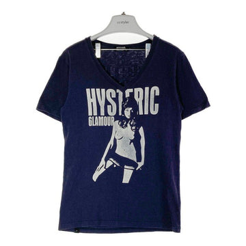 HYSTERIC GLAMOUR ヒステリックグラマー ガールプリント Tシャツ ネイビー sizeS 瑞穂店