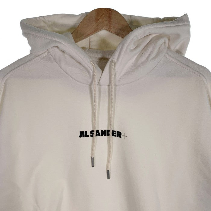 JIL SANDER+ ジルサンダープラス 21AW Printed Logo Hoodie ロゴプリント スウェットパーカー ホワイト JPUT707533 MT248608 Size M 福生店