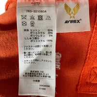 AVIREX アヴィレックス ベロア オーバーオール 783-3210604 オレンジ sizeF 瑞穂店