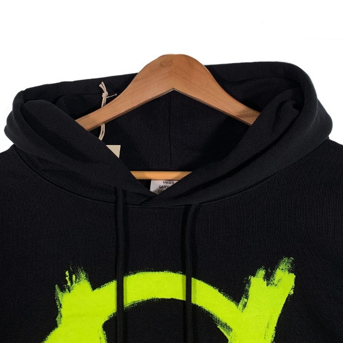 VETEMENTS ヴェトモン 22AW Double Anarchy Hoodie ダブルアナーキー フーディ プルオーバースウェットパーカー ブラック UA53HD340N Size L 福生店