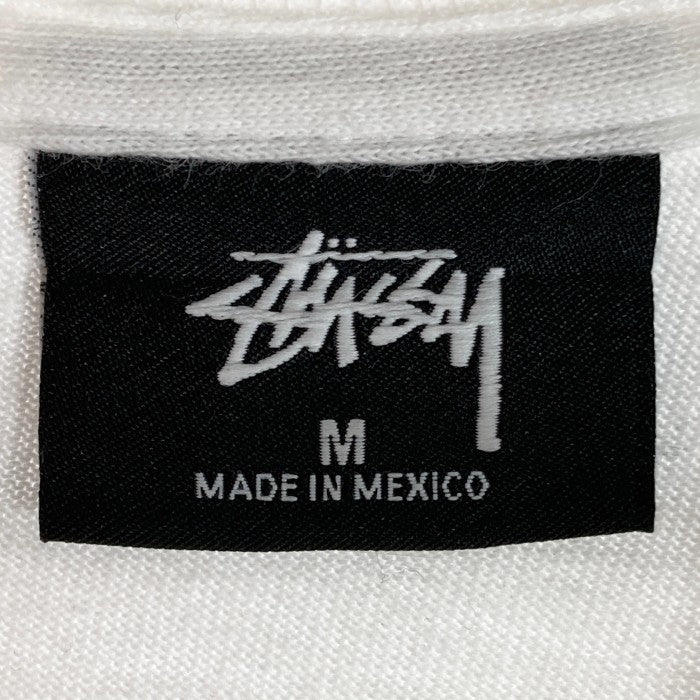 STUSSY ステューシー 両面プリント IST ロゴプリント Ｔシャツ ホワイト sizeM 瑞穂店
