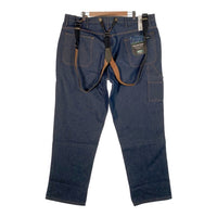 KEY キー Denim Logger Dungaree ワークデニムパンツ ロガー ダンガリー インディゴ サスペンダーセット Size 42×30 福生店