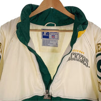 90's STARTER PRO LINE スターター NFL PACKERS プルオーバー 中綿 ナイロン ジャケット Size L 福生店