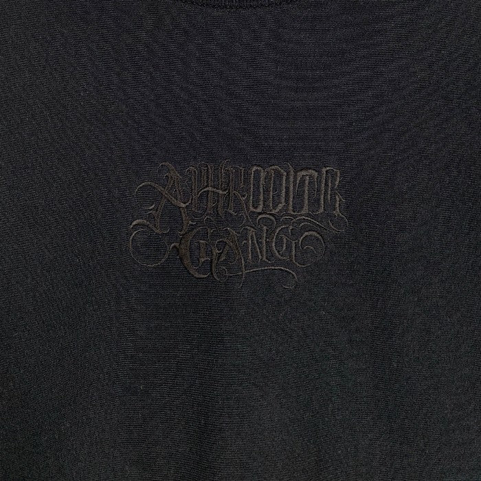 BUDSPOOL バッズプール APHRODITE GANG 刺繡ロゴ スウェットクルーネックトレーナー ブラック Size XXL 福生店