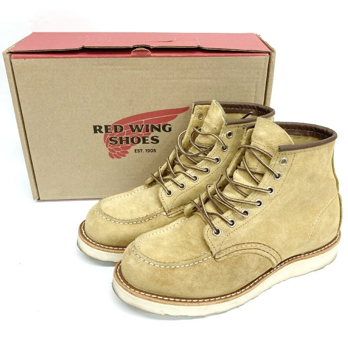 RED WING レッドウィング 8833 CLASSIC MOC アイリッシュセッター ホーソーン ブーツ ベージュ size25.5cm 瑞穂店