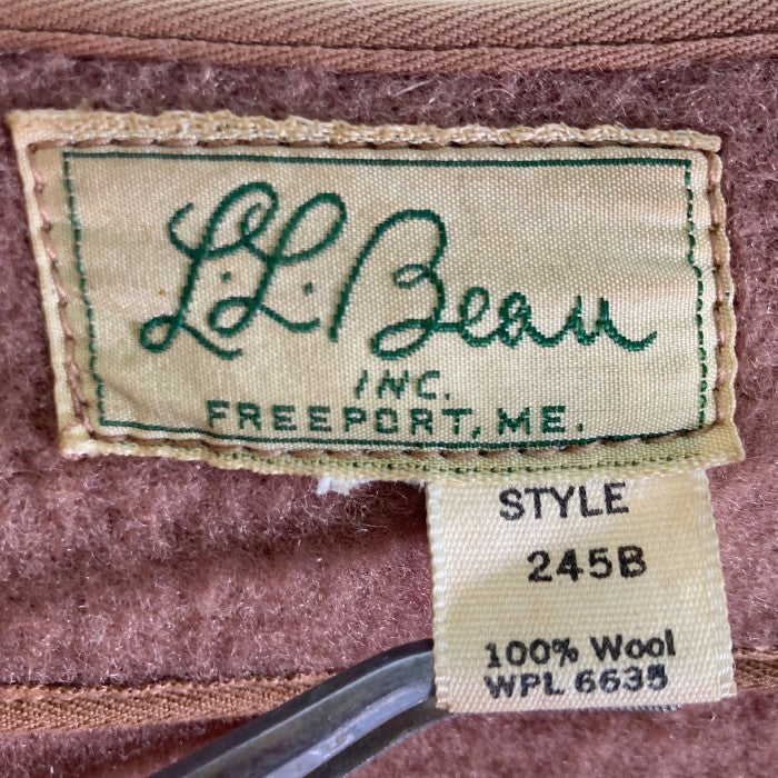 L.L.Bean エルエルビーン 245B 60S ウール ベストジャケット ベージュ size- 瑞穂店