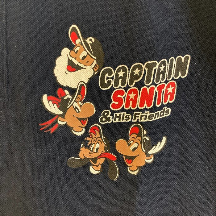 CAPTAIN SANTA キャプテンサンタ HIS FRIENDS ポロシャツ ネイビー sizeXL 瑞穂店