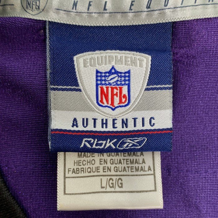 Reebok リーボック NFL RAVENS FLACCO ゲームシャツ パープル Size L 福生店