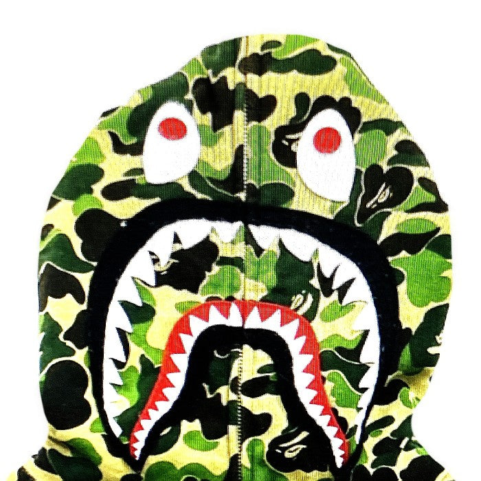 A BATHING APE アベイシングエイプ ジップアップ パーカー シャーク グリーン sizeL 瑞穂店