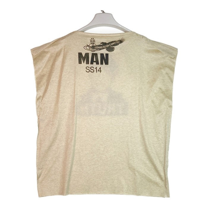 Vivienne Westwood ヴィヴィアンウェストウッド 14SS  Bradley Manning Square Tee ブラッドリー・マニング スクエア カットソー Tシャツ MK.239334 ベージュ sizeF 瑞穂店