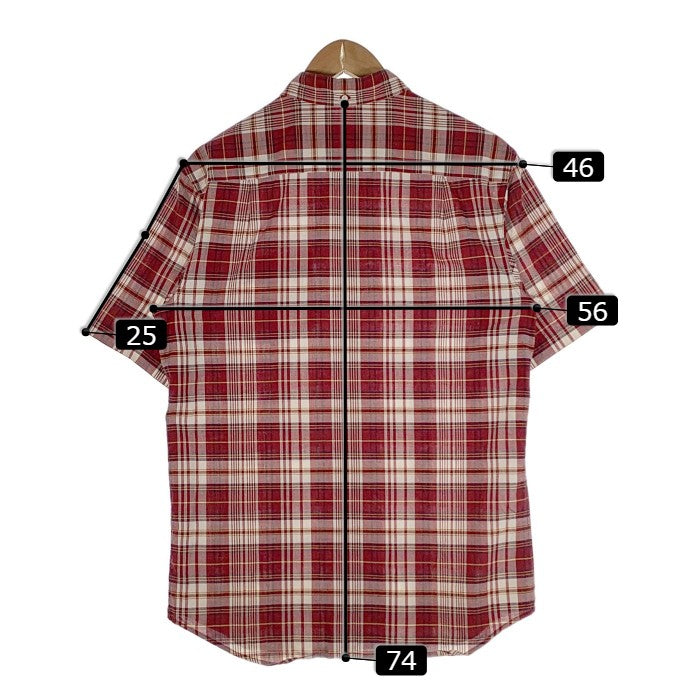 SUPREME シュプリーム ボタンダウン チェックシャツ 半袖 レッド Size
