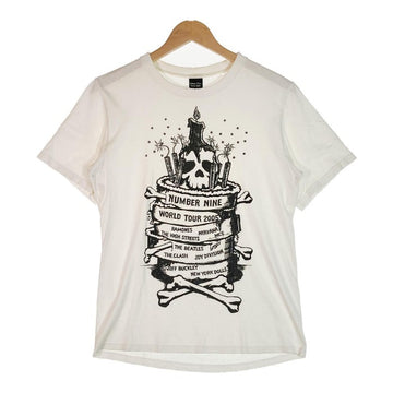 NUMBER NINE ナンバーナイン 05年 WORLD TOUR 2005 ハイスト期 ダメージ加工 Tシャツ ホワイト サイズ2 瑞穂店