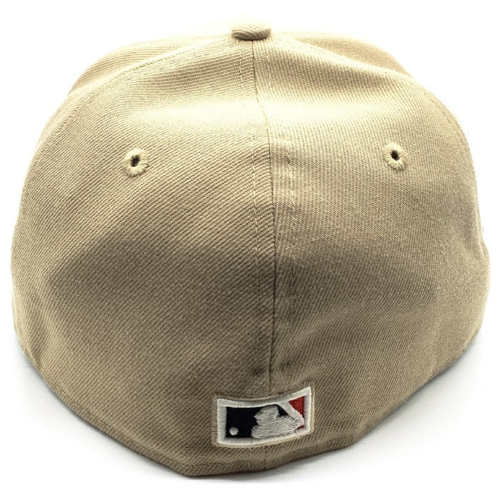 New Era ニューエラ LA Dodgers ドジャース 59FIFTY 50周年記念ワッペン ベージュ Size 7 1/2(59.6cm) 福生店