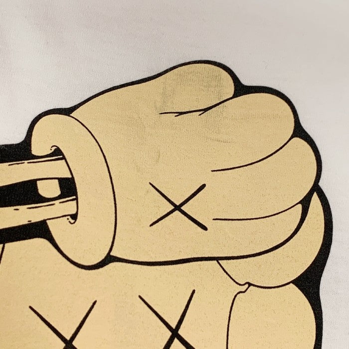 KAWS カウズ 21AW SKELETON NEW FICTION T-SHIRT スケルトン ニューフィクション Tシャツ ホワイト Size M 福生店