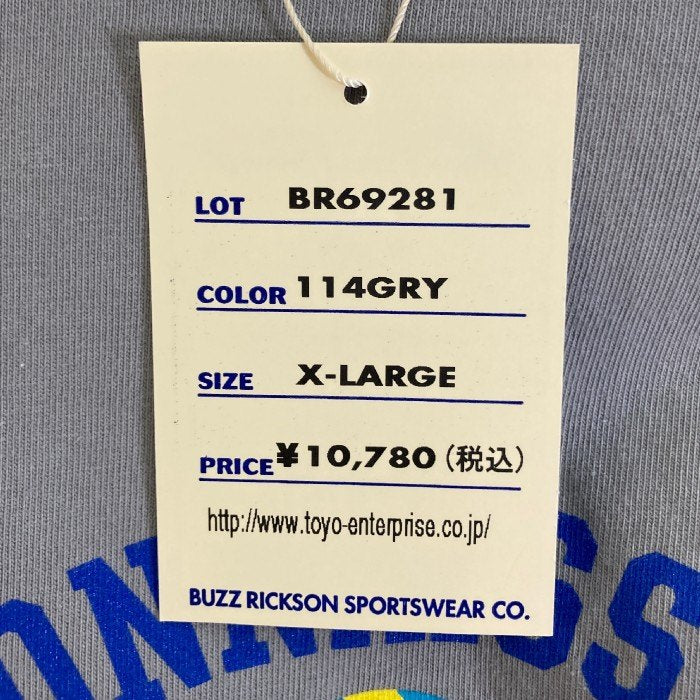 BUZZ RICKSON’S バズリクソンズ 13th RECONNAISSANCE.SQ. プリント ロングスリーブTシャツ グレー Size XL 瑞穂店