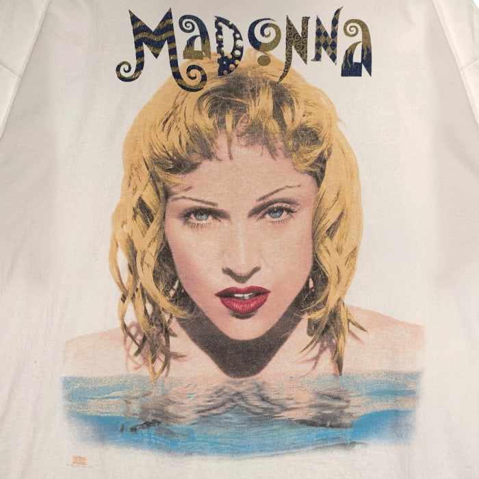 90's Madonna マドンナ THE GIRLIE SHOW プリントTシャツ ホワイト Hanes Size XL 福生店