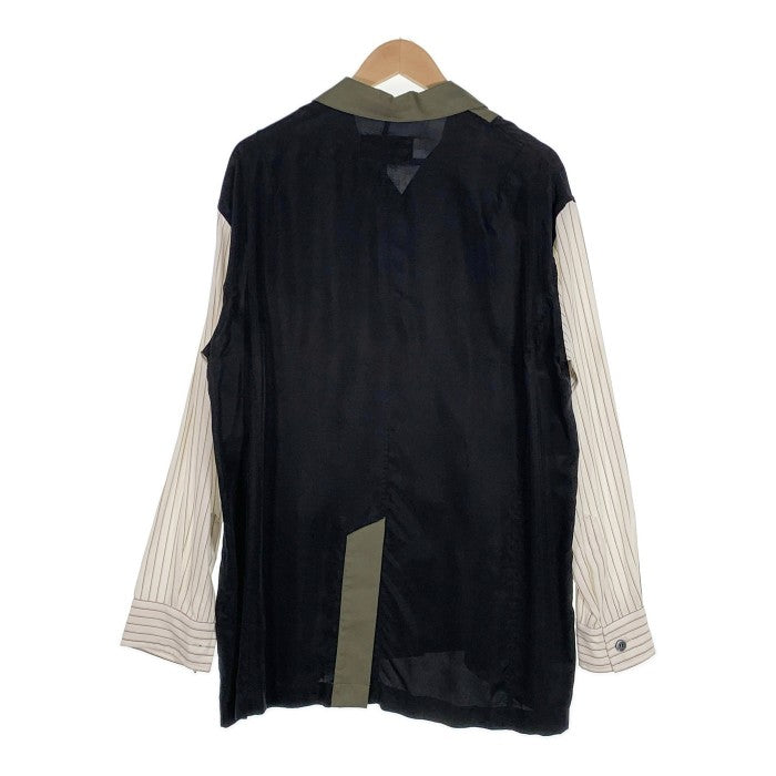 YUKI HASHIMOTO ユウキハシモト 20AW Lining Shirt オープンカラーシャツ 切替 異素材 Size 46 福生店