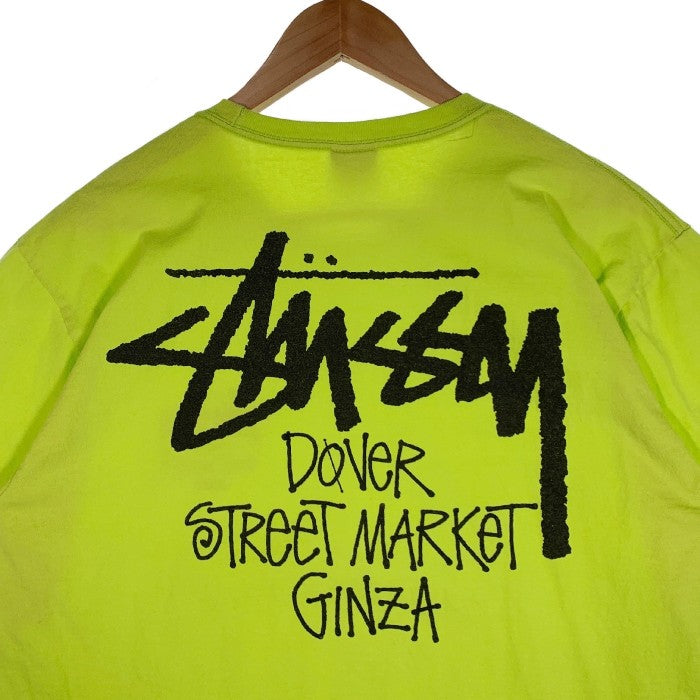 STUSSY ステューシー DOVER STREET MARKET GINZA プリントTシャツ ネオンイエロー Size L 福生店