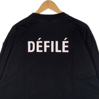 BALENCIAGA バレンシアガ 21SS DEFILE L/S TEE プリント ロングスリーブ Tシャツ ブラック オーバーサイズ 641667 Size XS 福生店