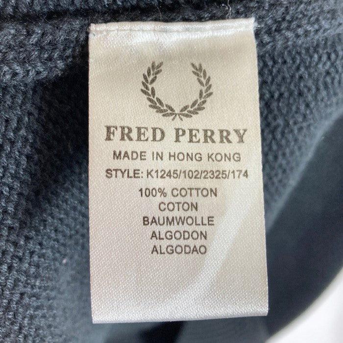 FRED PERRY フレッドペリー ハイネックニット 長袖 ブラック sizeL 瑞穂店