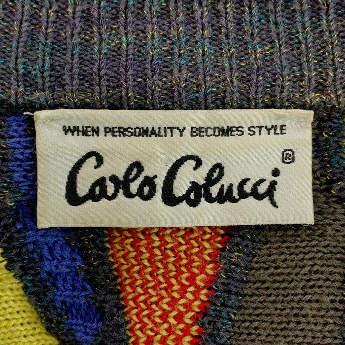 Carlo Colucci カルロコルッチ コットン×アクリル クルーネック セーター 西ドイツ製 Size XL 相当 福生店