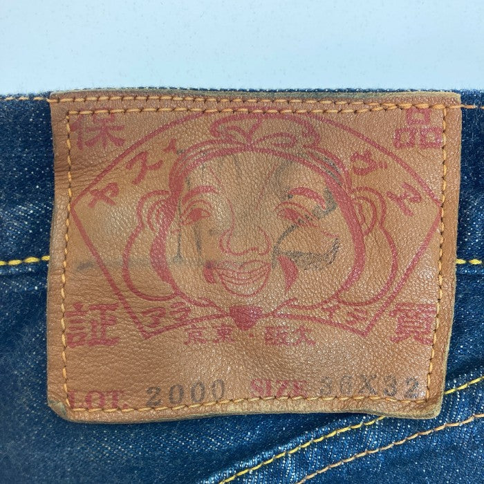 EVISU エヴィス LOT.2000 デニム ハーフパンツ ジーンズ ボタンフライ 赤耳 size 36×32 瑞穂店