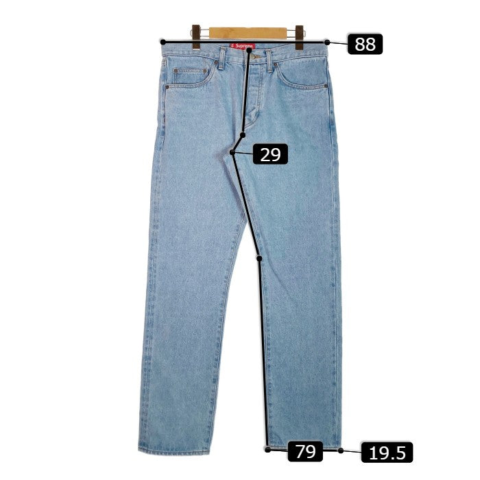 SUPREME シュプリーム 22AW Stone Washed Slim Jean スリム デニムパンツ ライトブルー size32 瑞穂店