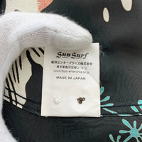 SUN SURF サンサーフ GOLD FISH WITH LUCK 長袖 アロハシャツ 金魚 ブラック Size XL 福生店