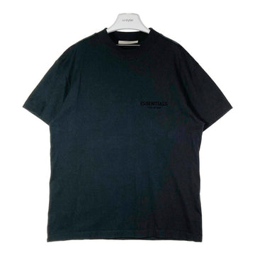 ESSENTIALS エッセンシャルズ ロゴフロッキープリント Tシャツ ブラック sizeM 瑞穂店