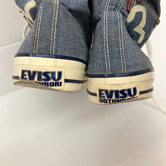 EVISU エヴィス スニーカー シャンブレー ブルー size26.5cm 瑞穂店