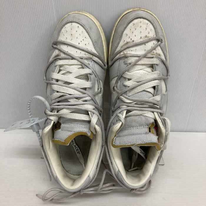 NIKE×OFF-WHITE ナイキ×オフホワイト DUNK LOW 1 OF 50 "49" DM1602-123 ホワイト×グレー size27.5cm 瑞穂店