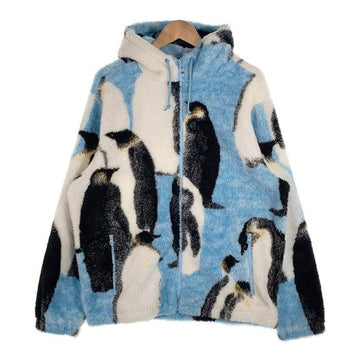 SUPREME シュプリーム 20AW Penguins Hooded Fleece Jacket ペンギン フーデッド フリースジャケット ブルー Size L 福生店