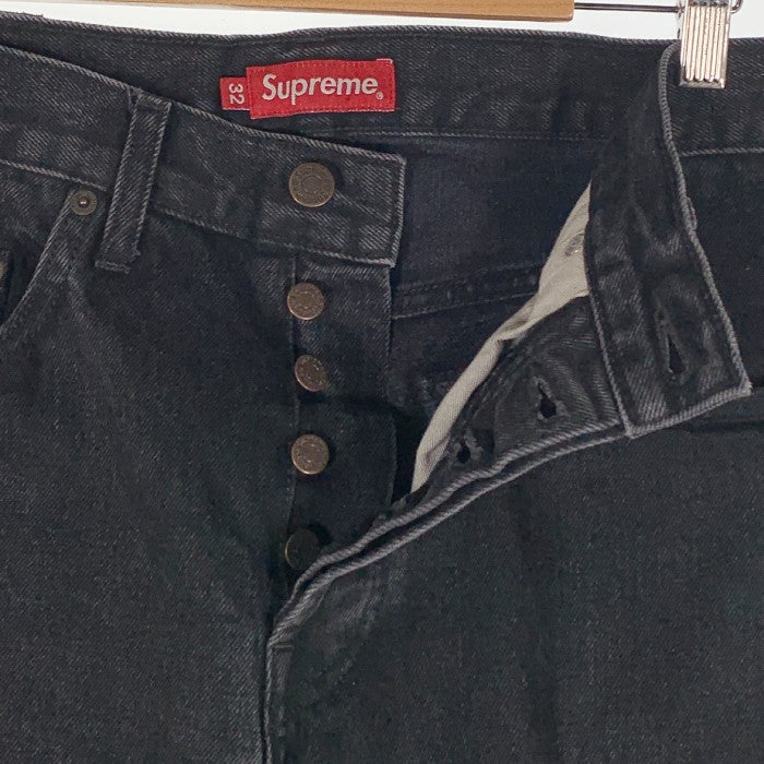 SUPREME シュプリーム Washed Black Slim Jean ウォッシュド ブラック スリムジーンズ アメリカ製 Size 32 福生店