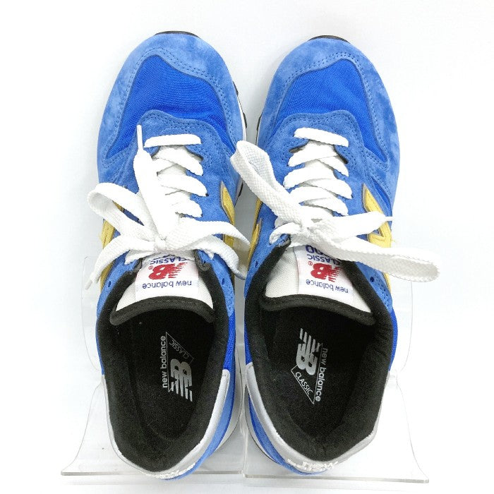 NEW BALANCE ニューバランス M1300PR MADE IN USA ローカットスニーカー BLUE YELLOW  ブルー size26cm 瑞穂店