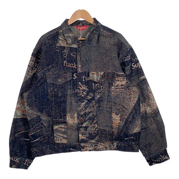 SUPREME シュプリーム 23SS Archive Denim Jacquard Trucker Jacket アーカイブ デニムジャガード トラッカージャケット インディゴ Size L 福生店