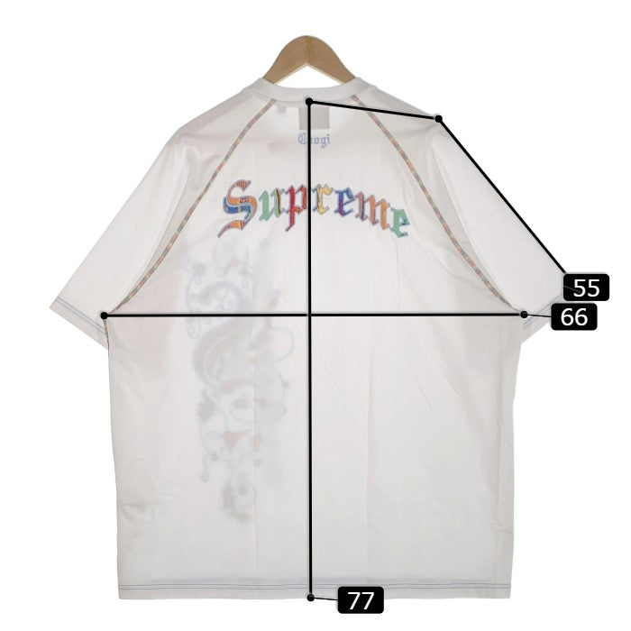 SUPREME シュプリーム 23SS Coogi クージー Raglan S/S Top ラグラン ショートスリーブトップ 刺繡 Tシャツ ホワイト Size XL 福生店