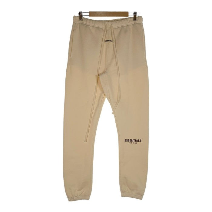 ESSENTIALS エッセンシャルズ SWEAT PANT スウェットパンツ ラバーロゴ クリーム Size M 福生店