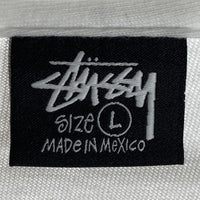 STUSSY ステューシー 8ボール 死神プリントTee ホワイト sizeL 瑞穂店