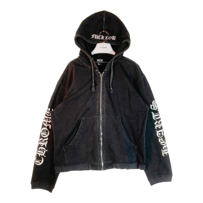 CHROME HEARTS クロムハーツ アームプリント ジップアップパーカー ブラック sizeS 瑞穂店