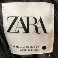 ZARA ザラ フェイクファー ジップアップ ジャケット ブラック sizeXS 瑞穂店